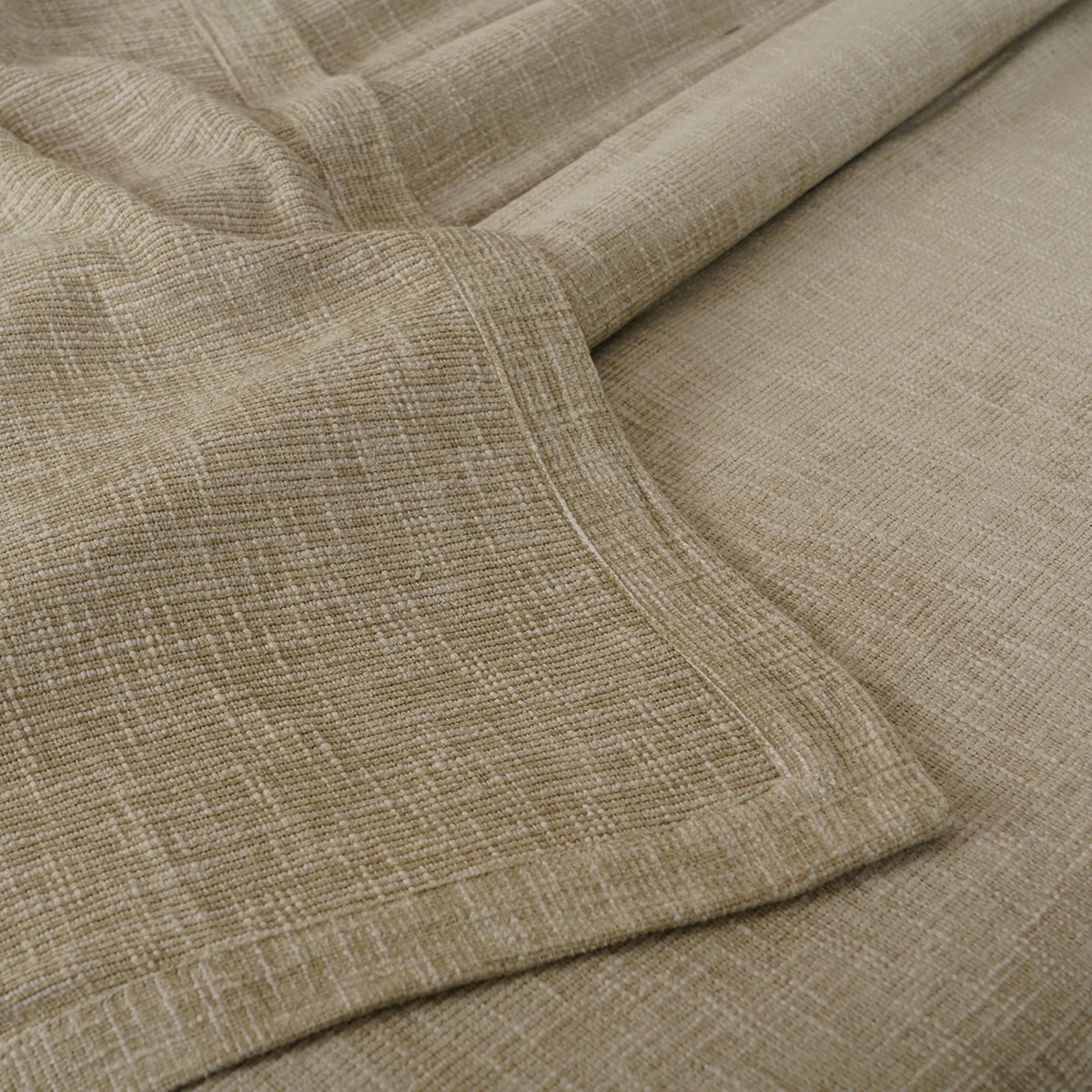 Tranquil Essence Burb Slub Viscose Blend Weaved Beige Bed Cover