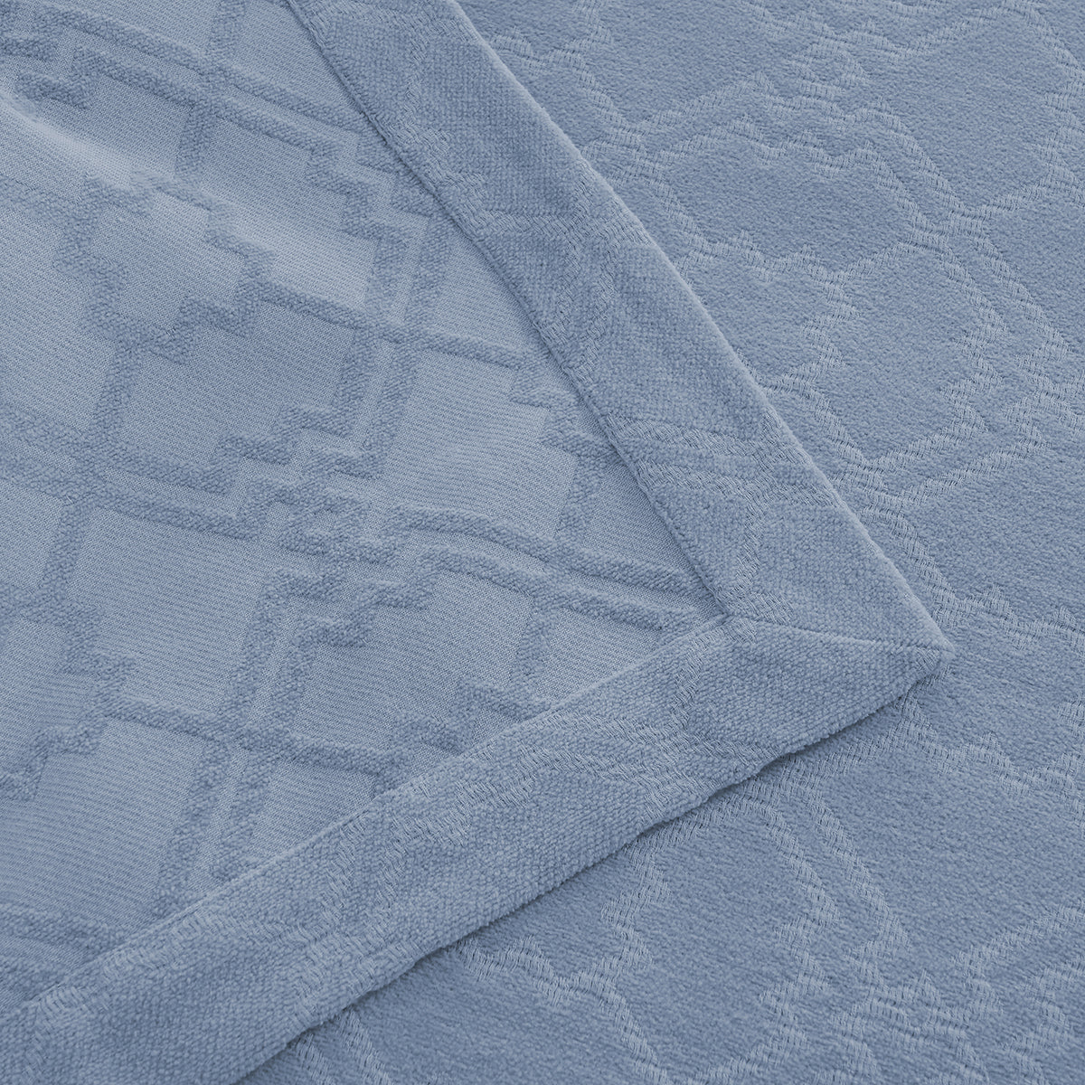 Utopian Regan Geometric Frills Soft 100% Cotton Bed Cover