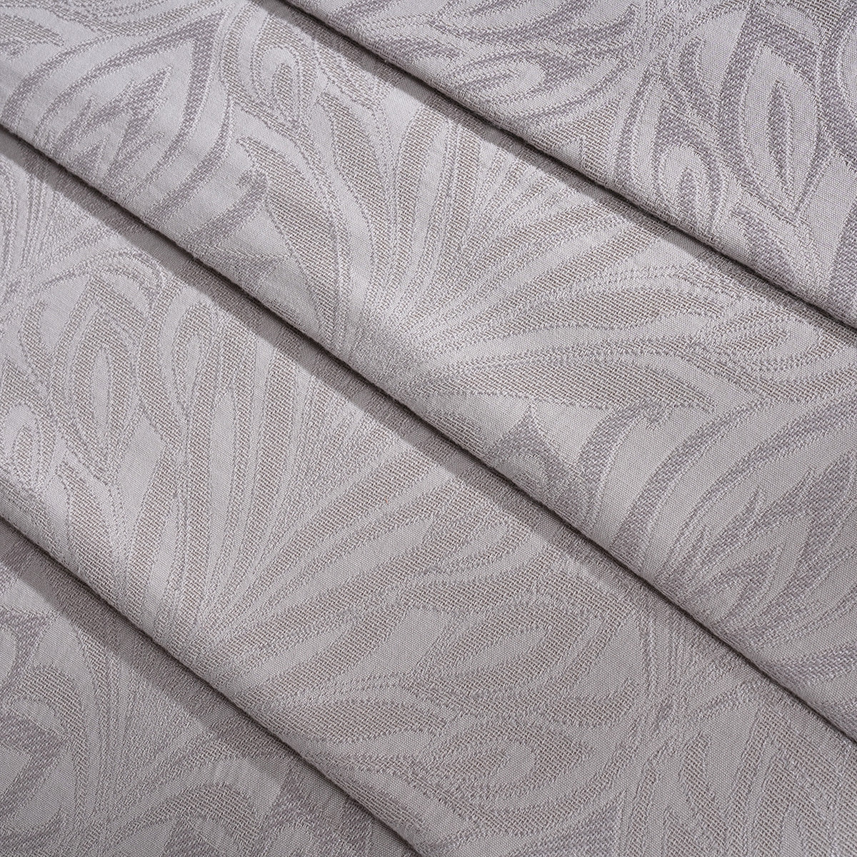 Classical Ornate Acorus Bliss Blend Cotton Bed Cover Neutral