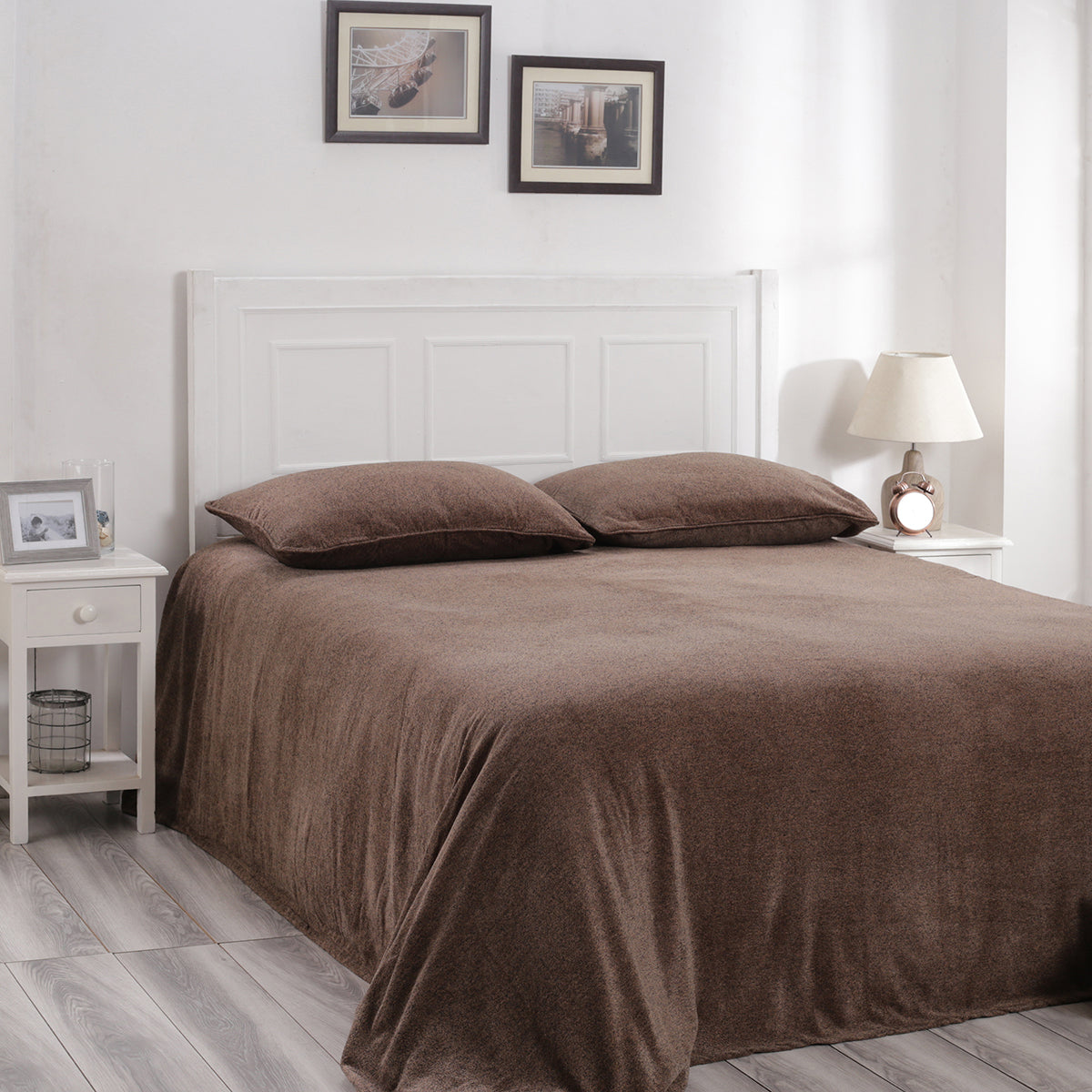 Charlotte Woven Fossil Bed Cover/Blanket