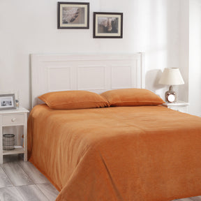 Charlotte Woven Apricot Bed Cover/Blanket