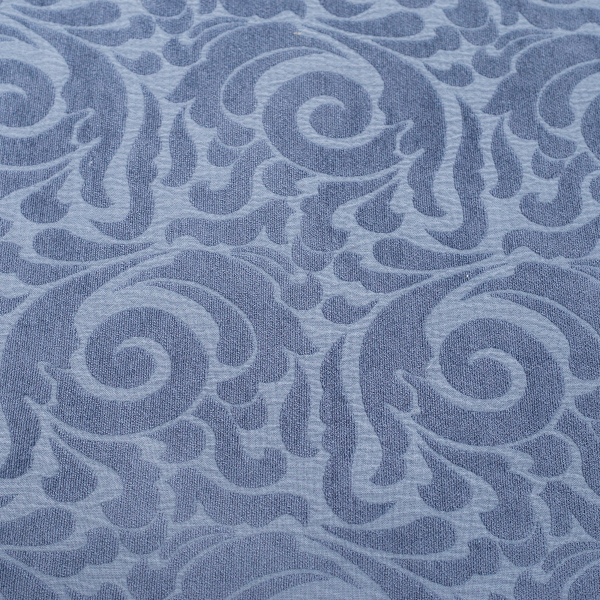 Grandeur Vint Classic  100% Cotton Blue Jacquard Bed Cover Set