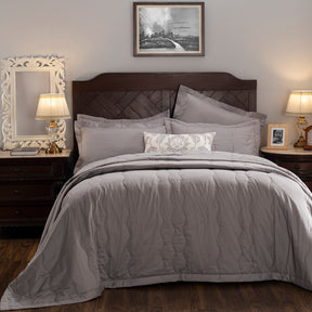 Nostalgic Attire Eiderdown 8PC Quilt/Quilted Bed Cover Set