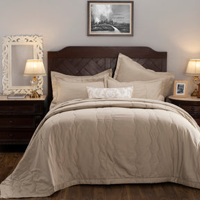 Nostalgic Attire Eiderdown 8PC Quilt/Quilted Bed Cover Set