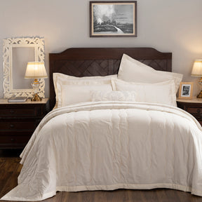 Nostalgic Attire Eiderdown 8PC Quilt/Quilted Bed Cover Set