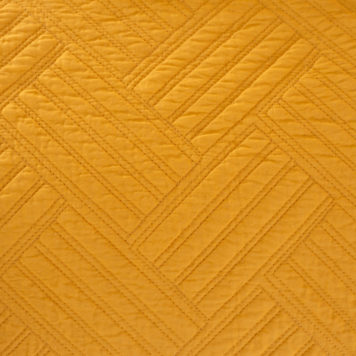 Eliott Mustard 8PC Quilt/Quilted Bed Cover Set