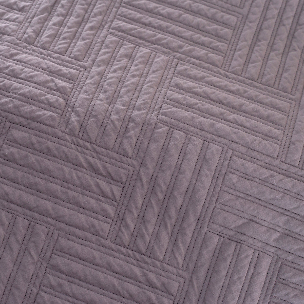 Eliott Grey 8PC Quilt/Quilted Bed Cover Set