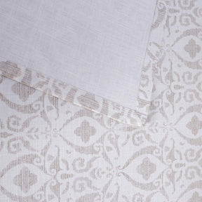 Rustic Clash Senna Neutral Printed 3 Pc Bed Cover Set