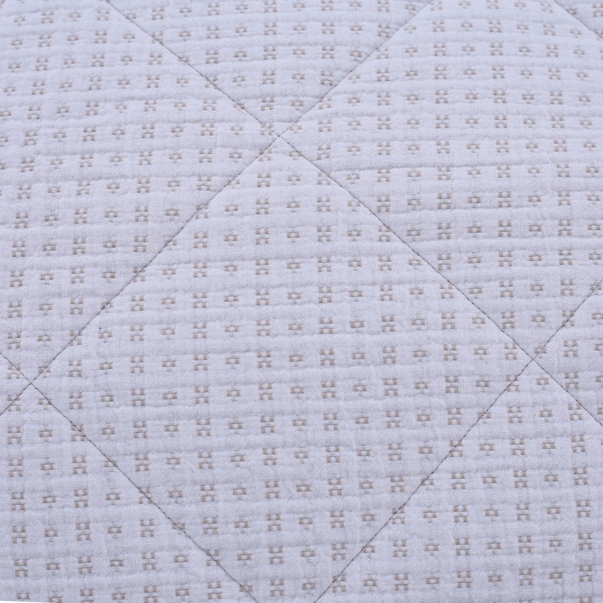 Rurban Grandoise Celtic Stripe Beige 9PC Quilt/Quilted Bed Cover Set