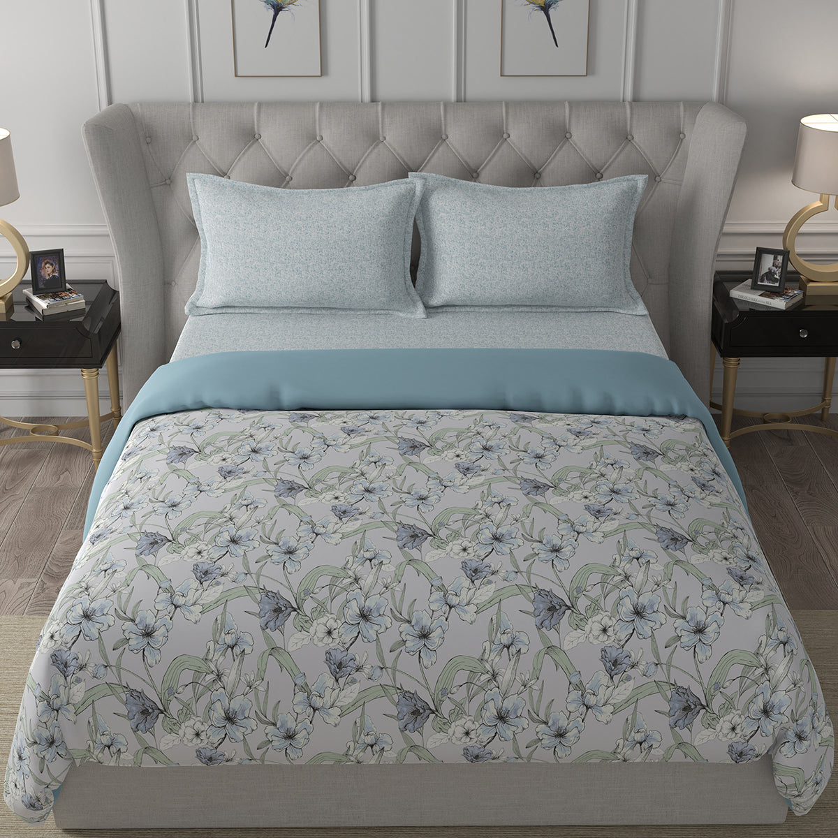 Backyard Patio Valencia Aqua 4 PC Quilt/Quilted Bed Cover Set