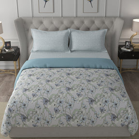 Backyard Patio Valencia Aqua 4 PC Quilt/Quilted Bed Cover Set