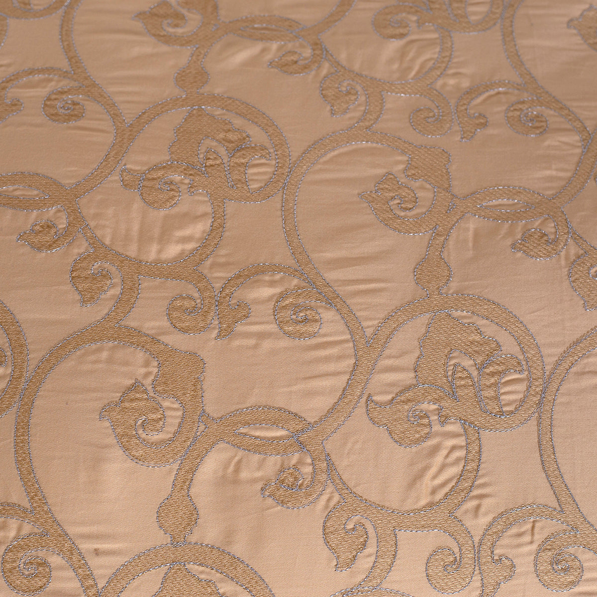 11PC Duvet Cover Set Splendid Zest Flecked Plot Elan Gold