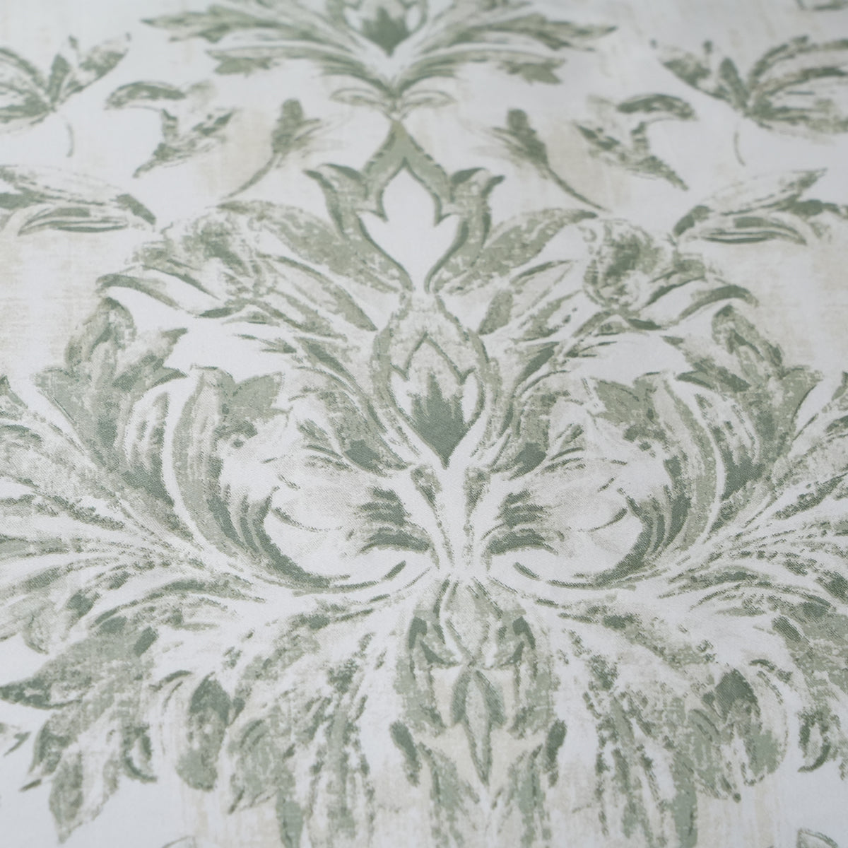 Tranquil Essence Napery Classic Printed 100% Cotton Green 8 PC Duvet Cover Set