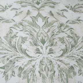 Tranquil Essence Napery Classic Printed 100% Cotton Green 8 PC Duvet Cover Set