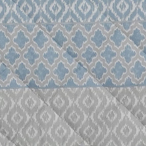 Optimist Bloom Multi Ikat 4PC Quilt/Quilted Bed Cover Set