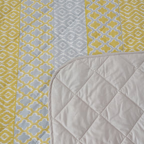 Optimist Bloom Multi Ikat 4PC Quilt/Quilted Bed Cover Set