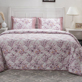Optimist Bloom Leilani 4PC Quilt/Quilted Bed Cover Set