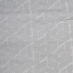 8Pc Inner City 100% Cotton Yarn Dyed Melange Soft Grey Quilt Set