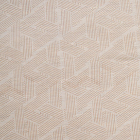 8Pc Inner City 100% Cotton Yarn Dyed Melange Light Beige Quilt Set