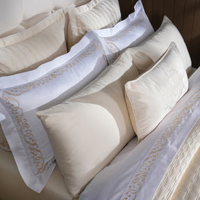 Chester Luxica Cream 11PC Quilt/Quilted Bed Cover Set