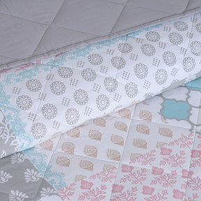 Sensory Bloom Lennon 4 pcs Blue Quilt Set