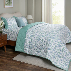 Sensory Bloom Blooming Petals 4 pcs Blue Quilt Set