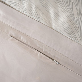 Classical Ornate Baroque Feathering 8pcs Duvet Cover Set Neutral