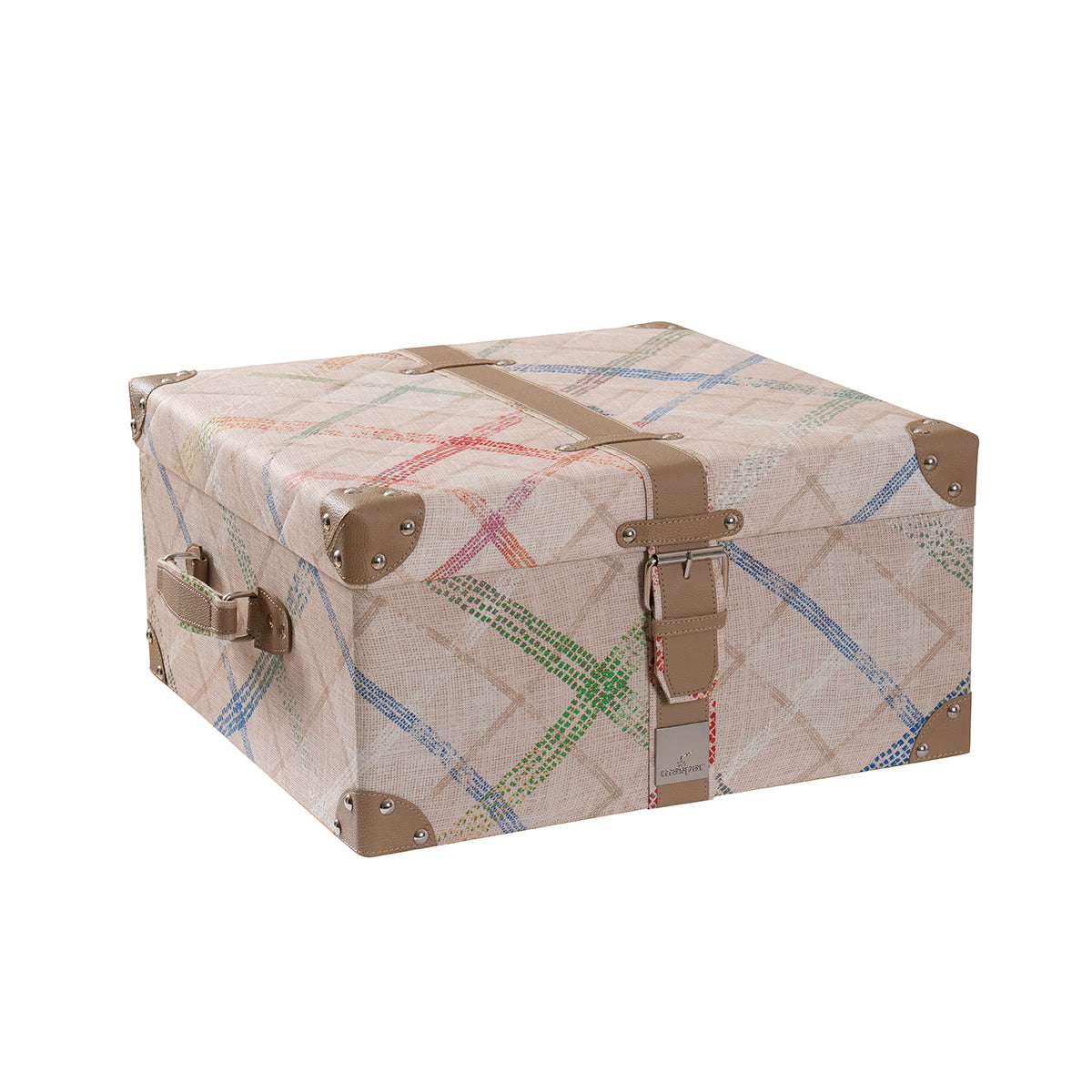 Eclectic Geo Rhombus Beige 8pcs Quilt/Quilted Bed Cover