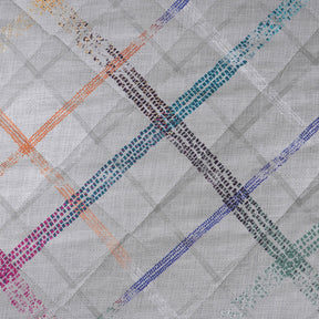 Eclectic Geo Rhombus Grey 8pcs Quilt/Quilted Bed Cover