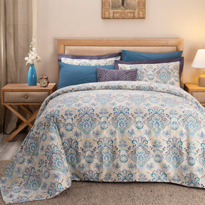 Nouveau Tradition Lawn Rerun Blue Duvet Cover Set