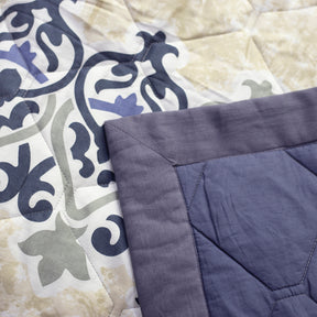 Nouveau Tradition Kaleen Global Blue Quilt Set