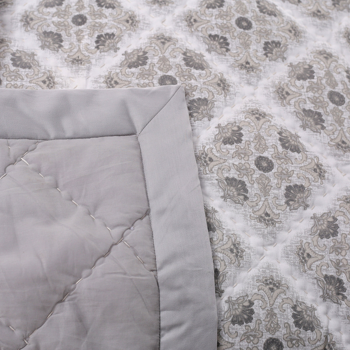 8PC Quilt/Quilted Bed Cover Set Exotic Heritage Finest Retro Neutral