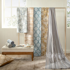 Bedsheet with Pillow Case 100% Cotton Gold Aquarelle Imperial Grace