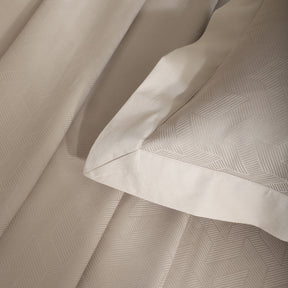 Bedsheet with Pillow Case Habitat 100% Cotton Jacquard Beige
