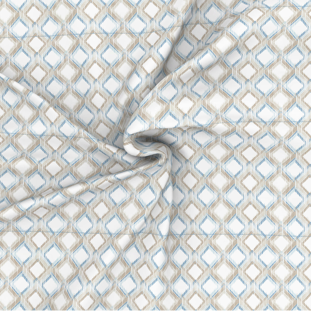 Glam Tribeca Printed 200 TC 100% Cotton Blue Bed Sheet