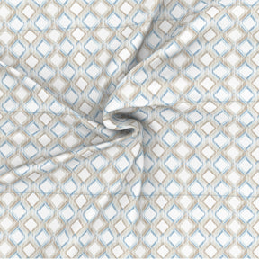Glam Tribeca Printed 200 TC 100% Cotton Blue Bed Sheet