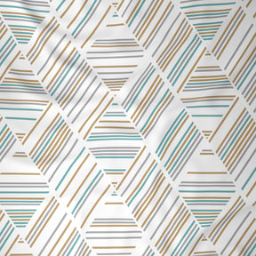 Glam Altice Printed 200 TC 100% Cotton Blue Bed Sheet