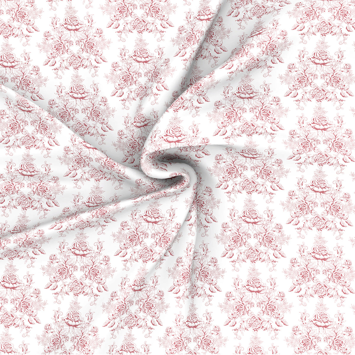 Glam Chelsia Printed 200 TC 100% Cotton Red Bed Sheet