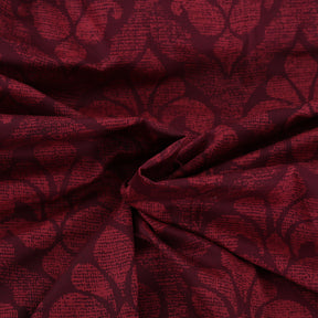 Folklore Transition Diamond Festivity Printed 100% Cotton Red Ultra Soft Bed Sheet