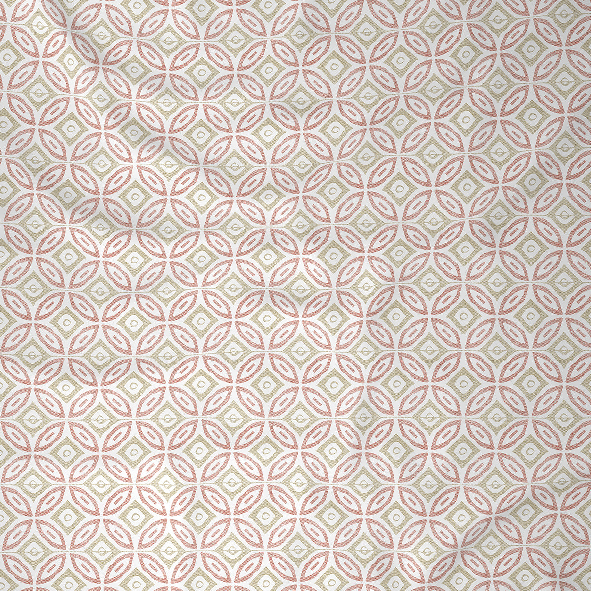 Inhouse Ardour Soren Printed 200 TC 100% Cotton Red Bed Sheet with Pillow Case