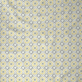 Inhouse Ardour Darien Printed 200 TC 100% Cotton Gold Bed Sheet with Pillow Case