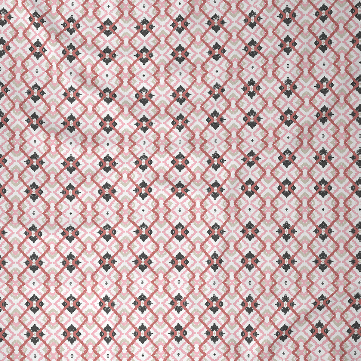 Florescence Cayden Red Bed Sheet with Pillow Case
