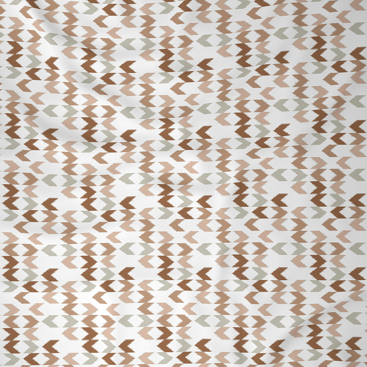 Inhouse Ardour Ingrid Printed 200 TC 100% Cotton Peach Bed Sheet with Pillow Case
