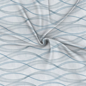 Regency Naple Printed 144TC 100 %Cotton Blue Bed Sheet