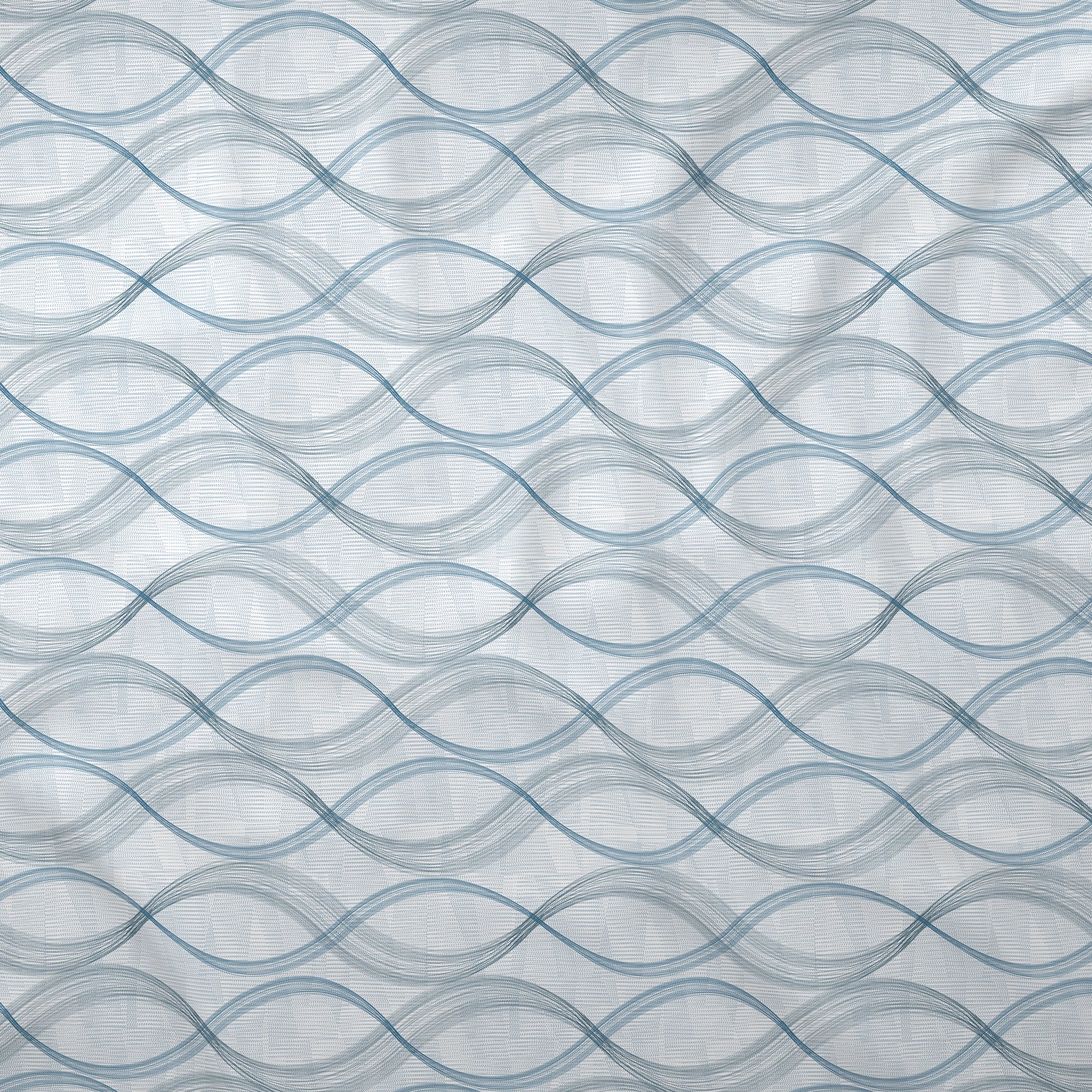 Regency Naple Printed 144TC 100 %Cotton Blue Bed Sheet