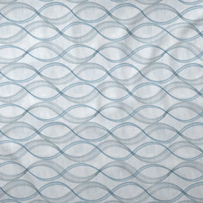 Regency Naple Printed 144TC 100 %Cotton Blue Bed Sheet