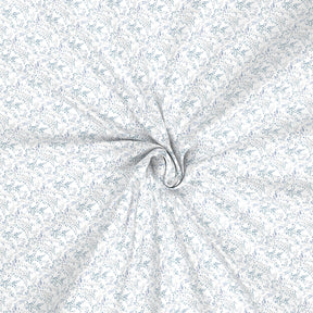 Hermosa Exotic Bouquet Foliage Blue Bed Sheet with Pillow Case