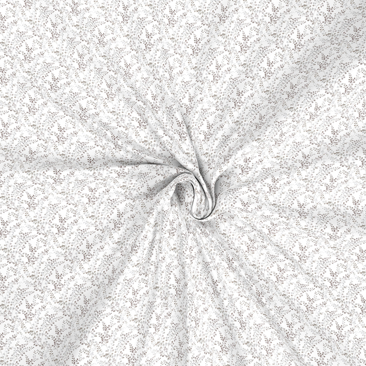 Hermosa Exotic Bouquet Foliage Purple Bed Sheet with Pillow Case