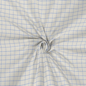 Backyard Patio Adrian Print Blue Bed Sheet with Pillow Case