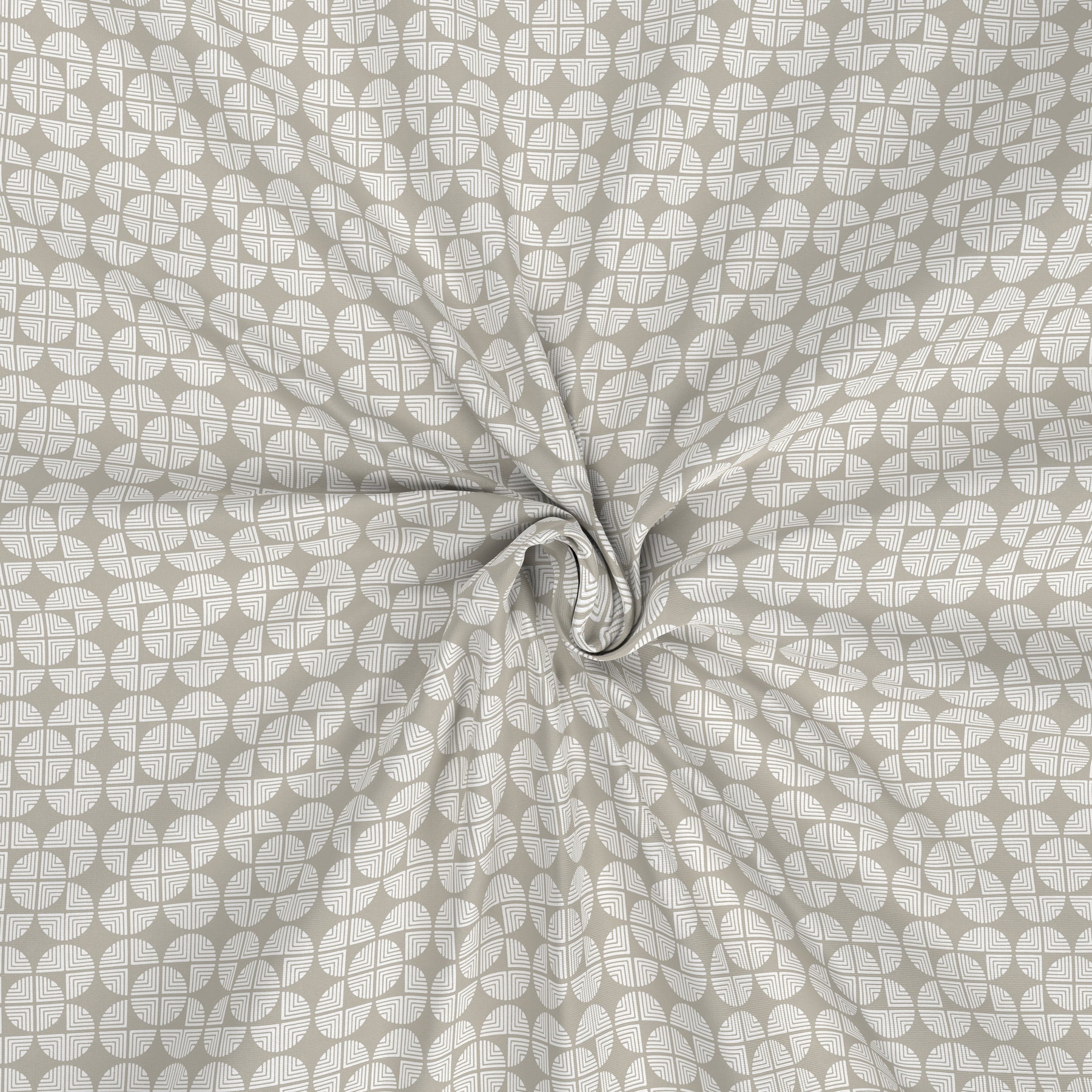 Backyard Patio Raeni Printed 100%Cotton Beige Bed Sheet with Pillow Covers